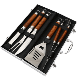 SET BBQ 5 PIEZAS + CAJA